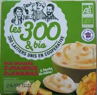 含糖量 yaourt brassé sucré mangue et ananas bio