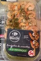 İçindeki şeker miktarı Brochette de crevettes