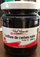 İçindeki şeker miktarı Confiture de cerises noires