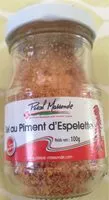 İçindeki şeker miktarı Sel au piment d'Espelette