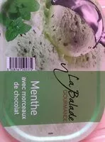 Количество сахара в Glace menthe avec morceaux de chocolat