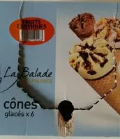Количество сахара в Cônes  fruits exotique