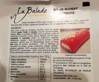 Количество сахара в Bûche nougat framboise