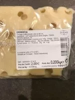 Quantité de sucre dans Emmental