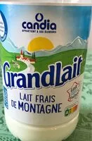 Sucre et nutriments contenus dans Candiagrandlait