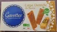 Количество сахара в Crêpe Dentelle au beurre BIO