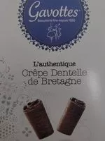 Quantité de sucre dans L'authentique Crêpe Dentelle de Bretagne Chocolat Noir