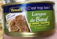 含糖量 Langue De Boeuf Sauce Piquante Henaff - 1 / 4 - 205gr
