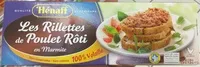 Quantité de sucre dans Les Rillettes de Poulet Rôti
