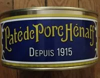 Amount of sugar in Pâté de porc