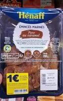 Cantidad de azúcar en Émincés marinés de porc au caramel