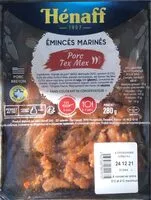 Cantidad de azúcar en Émincés marinés de porc Tex Mex