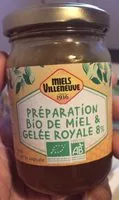 Jumlah gula yang masuk Preparation Bio miel & gelee royale 8%