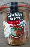 Zuckermenge drin Confit de foie de porc