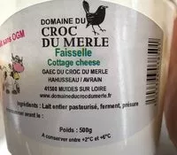 Sucre et nutriments contenus dans Domaine du croc du merle