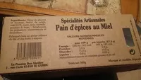 Azúcar y nutrientes en Specialites artisanales