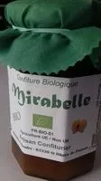 Jumlah gula yang masuk Confiture Biologique Mirabelle