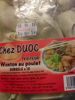 Sucre et nutriments contenus dans Chez duoc