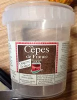 Quantité de sucre dans Cèpes de France