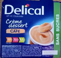 入っている砂糖の量 Crème dessert saveur café