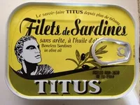 Zuckermenge drin Filets de sardines, sans arête, à l'huile d'olive