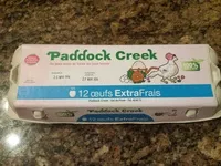 Sucre et nutriments contenus dans Paddock creek