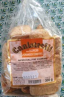 Amount of sugar in Canistrelli aux écorces d'oranges confites