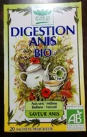 含糖量 Tisane bio digestion saveur anis