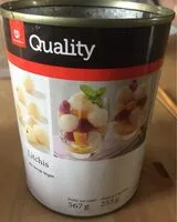 Zuckermenge drin Litchis au sirop leger