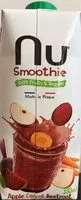 Sucre et nutriments contenus dans Nu smoothie