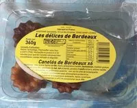 Jumlah gula yang masuk Canelés De Bordeaux × 6