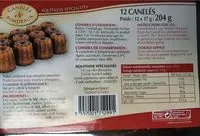 Jumlah gula yang masuk Canelés de Bordeau