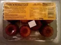 Jumlah gula yang masuk 8 Canelés de Bordeaux Lunch