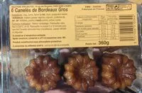 Jumlah gula yang masuk 6 Canelés de Bordeaux Gros