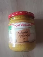 Sokerin määrä sisällä Achards de palmiste