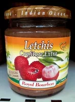 Amount of sugar in Confiture extra Letchis au sucre de canne