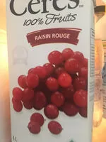 Jumlah gula yang masuk Jus de raisin rouge