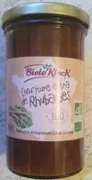 Sokerin määrä sisällä Confiture extra de Rhubarbes
