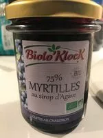 Sokerin määrä sisällä 75 % Myrtilles au sirop d'agave