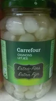 चीनी की मात्रा Oignons extra-fins