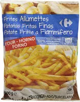 Jumlah gula yang masuk Frites Allumettes