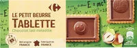 含糖量 Les Tablettes GOÛT NOISETTE CHOCOLAT AU LAIT