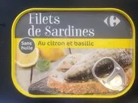 Jumlah gula yang masuk Filet de sardines sans huile, au citron et au basilic