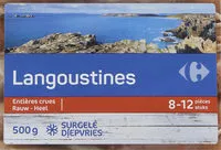 Jumlah gula yang masuk Langoustines entières crues