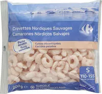 चीनी की मात्रा Crevettes Nordiques Sauvages