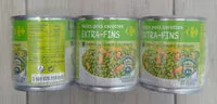 Jumlah gula yang masuk Petits pois & carottes Extra-fins