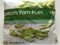 Sokerin määrä sisällä Haricots Plats Coupés 1 Kilo