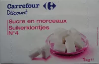 Amount of sugar in Sucre en morceaux
