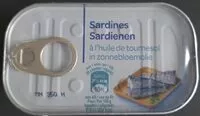 Amount of sugar in Sardine à l'huile de tournesol