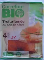 Zuckermenge drin Truite fumée Au bois de hêtre